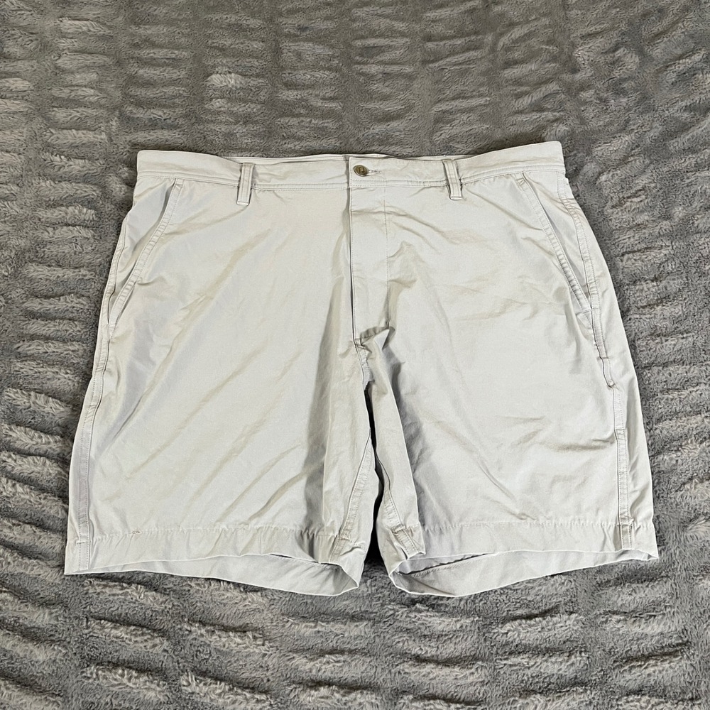 FootJoy Mens Performance Golf Shorts Light Gray Size 38 Stretch FJ Logo AP 698